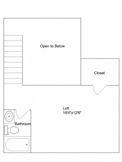 Floor plan for 2 beds, 2 baths, 1020 sqft